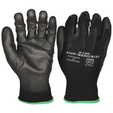 EN388 ANSI Zertifiziert 13 Gauge Polyester Polyurethan Palmenhandschuhe PU -Palmenbeschichtete Industriesicherheit Handschuhe